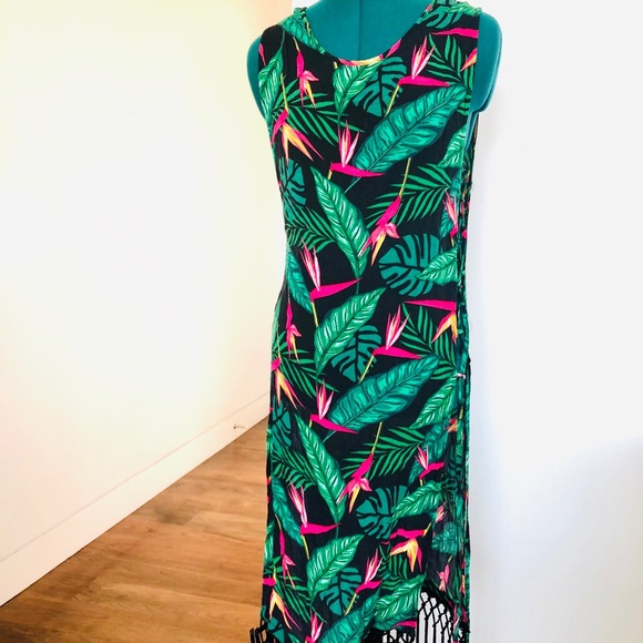 Dolce Vita Swim Cover Up, Size M, macrame detail - Picture 6 of 7